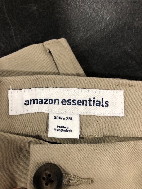 Photo 2 of 30W x 28L Amazon essentials kahki pants