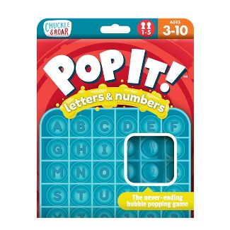 Photo 1 of 6 pack Chuckle & Roar Pop It! Letters and Numbers Educational Travel Fidget and Sensory Game

