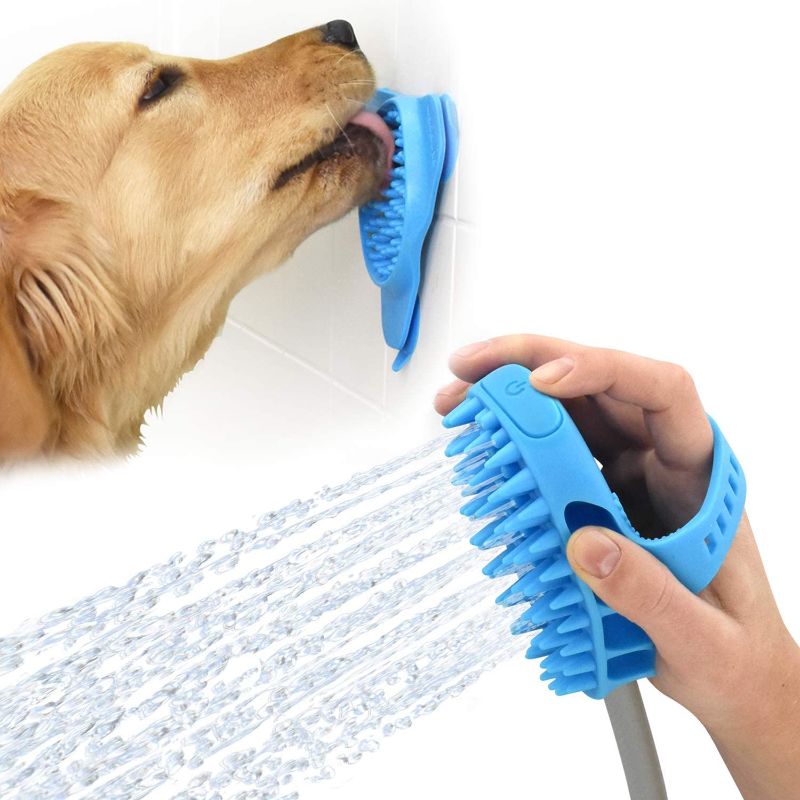 Photo 1 of Aquapaw Pro Dog Bathing Tool and Slow Treater Combo - Lick Mat Suctions to The Wall or Floor for Anxiety-Free Pet Grooming