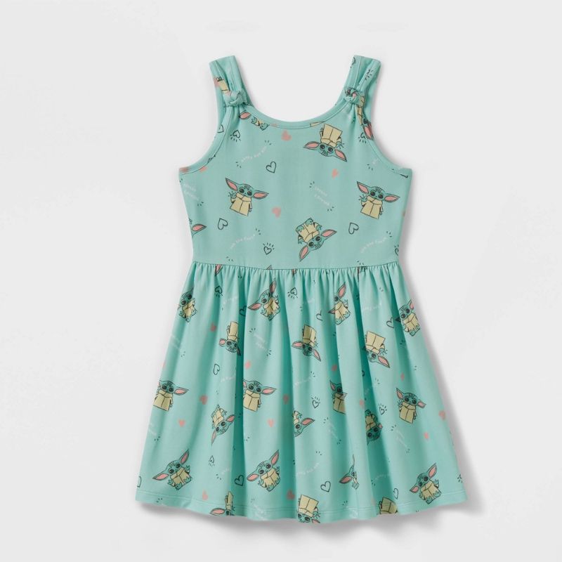 Photo 1 of 12M Toddler Girls' Star Wars Baby Yoda Tank Dress 
