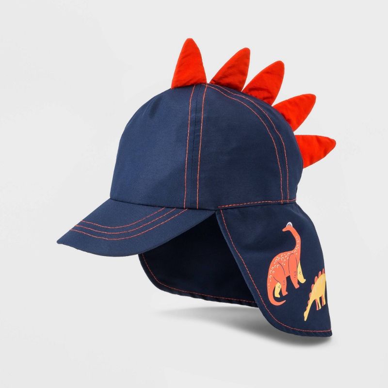 Photo 1 of Baby Boys' Dino Swim Hat - Cat & Jack™ Navy Blue
