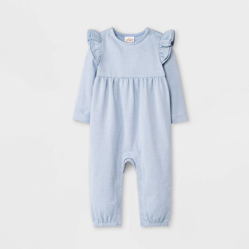 Photo 1 of 12M Baby Girls' Sparkle Jacquard Knit Romper - Cat & Jack™
