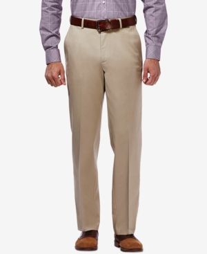 Photo 1 of 36 X 29 Men's Haggar(R) Premium No Iron Khaki Classic Fit Flat Front Pants
