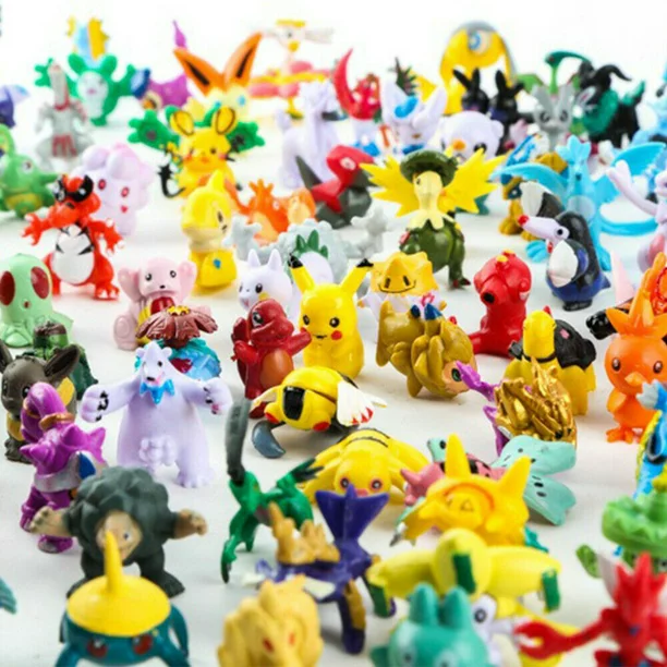 Photo 1 of 144 Pcs Pokemon Mini PVC Action Figures Pikachu Toys Kids Gift Party
