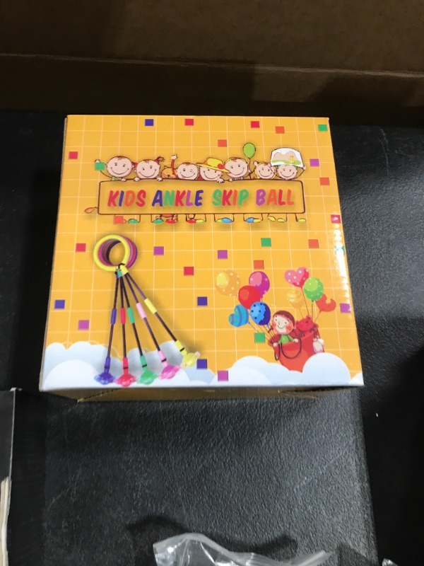 Photo 1 of Foldable Ankle Skip Ball Colorful Light Flashing Jumping Ring, Fitness Jump Rope Fat Burning Game for Adults and Kids Toy
