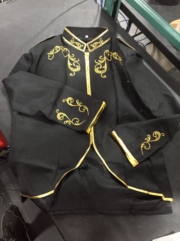 Photo 1 of Crubelon Men's Court Fashion Prince Uniform Gold Embroidered Jacket Suit Jacket XL