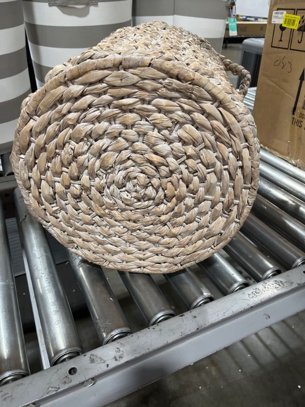 Photo 3 of 16"x14.5" Decorative Basket Gray