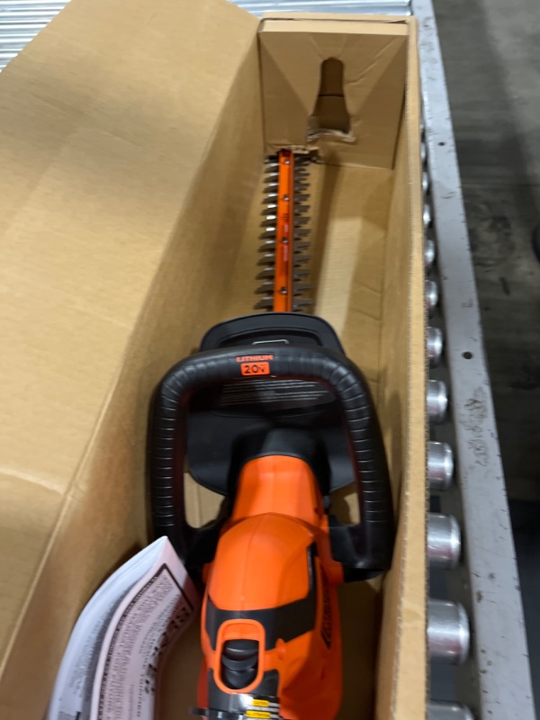 Photo 2 of Black & Decker 20V MAX Lithium - Ion Cordless Hedge Trimmer