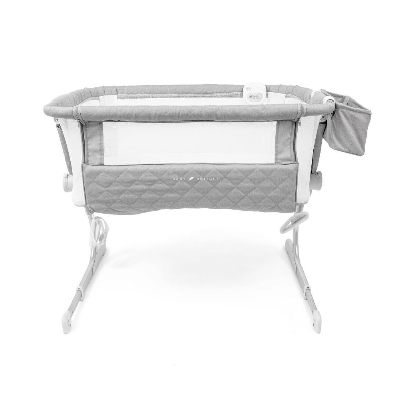 Photo 1 of Baby Delight Beside Me Somni Bassinet and Bedside Sleeper in Grey