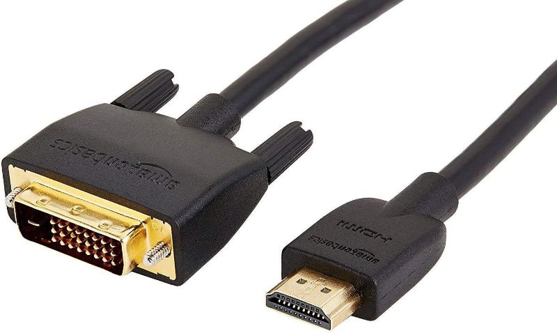 Photo 1 of HDMI to DVI Adapter Cable, Black, 6 Feet, 1-Pack