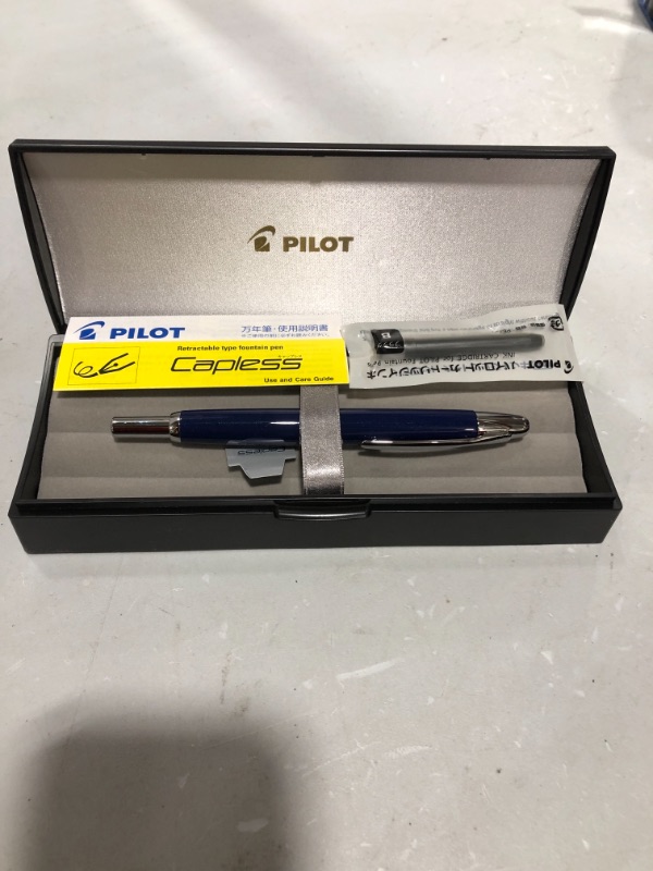 Photo 2 of PILOT "Capless (special alloy nib) / Dark Blue" [nib: Fine]
