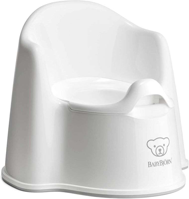 Photo 1 of BabyBjörn Potty Chair, White/Grey
