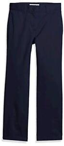 Photo 1 of Amazon Essentials Boy's Straight Leg Flat Front, Navy Blue, Size Toddler 10