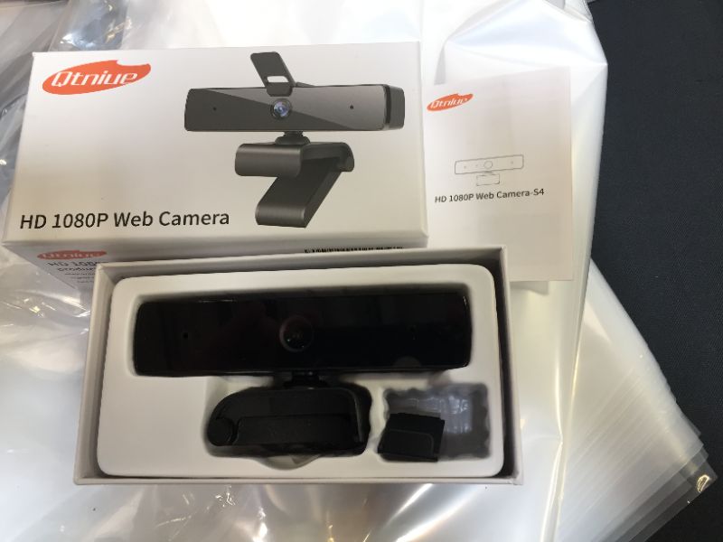 Photo 2 of Webcam with Microphone and Privacy Cover, [Upgraded] Qtniue FHD Webcam 1080p, Desktop or Laptop and Smart TV USB Camera for Video Calling, Stereo Streaming and Online Classes
