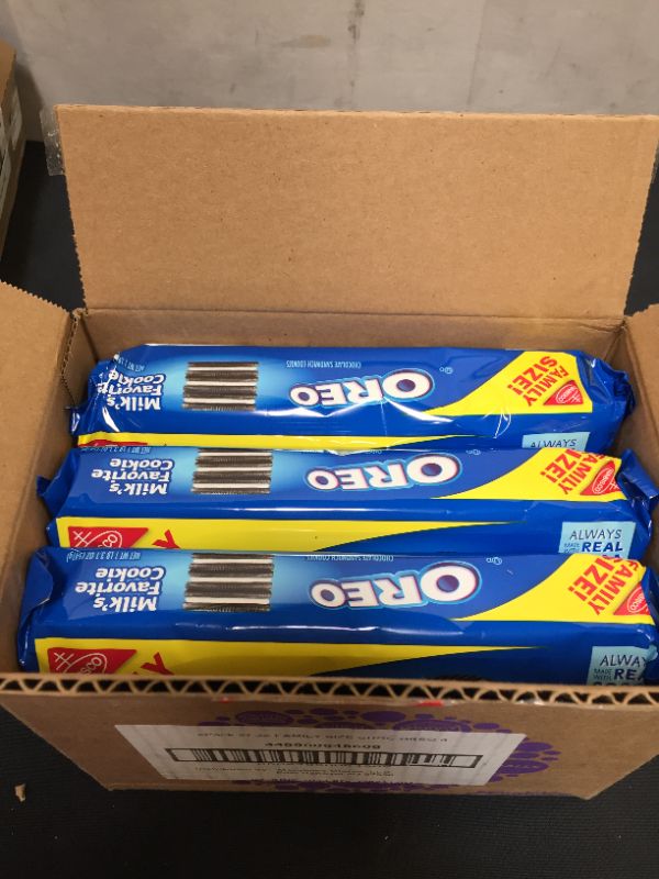 Photo 1 of 3 PACK OF OREO FAMILY PACKS EXP MAY 2022