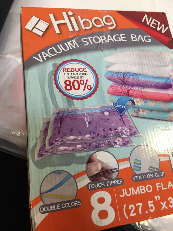 Photo 1 of 8 JUMBO SPACE SAVER BAGS, VACUUM STORAGE BAGS