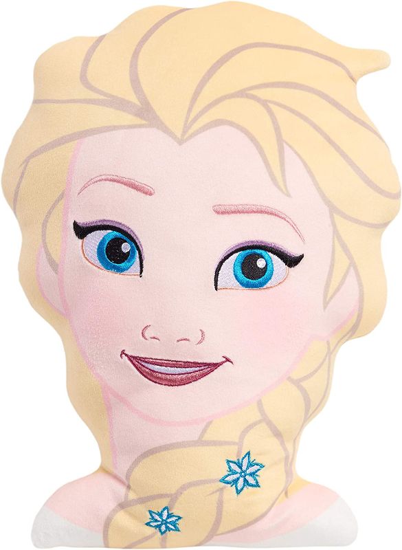 Photo 1 of Disney Frozen 2 Character Head 13.5-Inch Plush Elsa, Soft Pillow Buddy Toy for Kids, by Just Play
