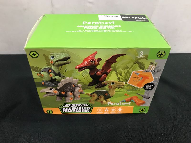 Photo 2 of ABCaptain Take Apart Dinosaur Toys with Electric Drill Set for Kids 3 4 5 6 7 8 Years Old, STEM Learning Building Construction Game Play Kit Gift for Boys Girls Ages 3-8
