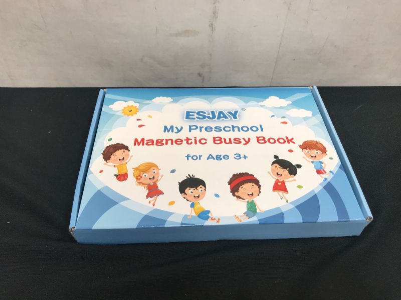 Photo 2 of Esjay Busy Book for Toddlers, Magnetic Preschool Learning Activities, Montessori Toys Educational, Autism Sensory Toys with 8 Colored Markers
