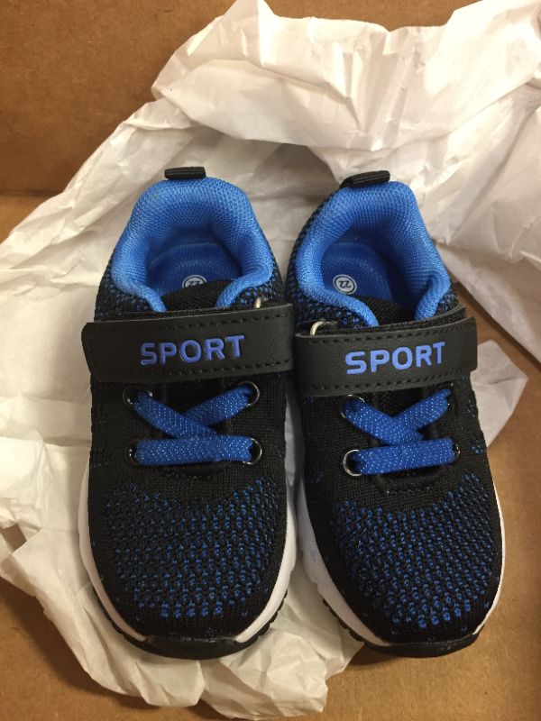 Photo 1 of BABY BLACK AND BLUE SHOES, 