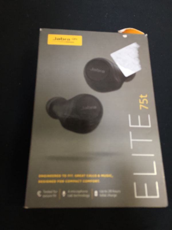 Photo 2 of Jabra Elite 75T Wireless Earbuds - Black
