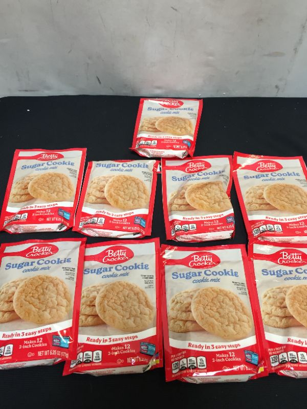 Photo 3 of Betty Crocker Baking Mix, Sugar Cookie Mix, 6.25 oz (Pack of 9) EXP 09/29/22
