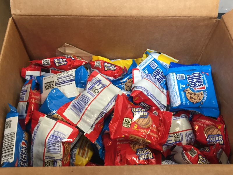 Photo 3 of OREO Original, OREO Golden, CHIPS AHOY! & Nutter Butter Cookie Snacks Variety Pack, School Lunch Box Snacks, 56 Snack Packs (2 Cookies Per Pack) EXP 08/01/22
