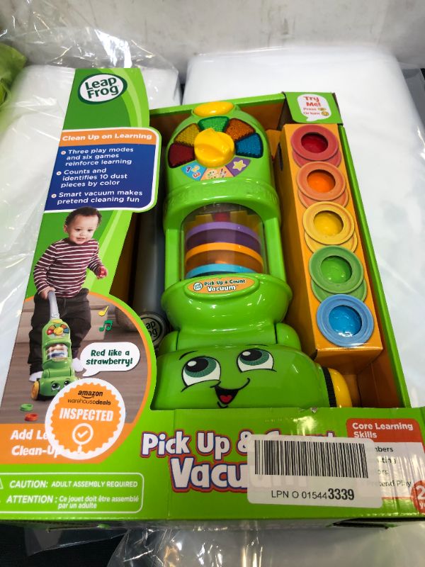 Photo 2 of LeapFrog Pick Up and Count Vacuum, Green
