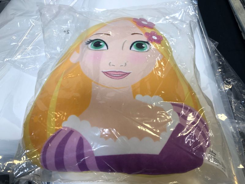 Photo 1 of Disney Princess Character Head 13-Inch Plush Rapunzel, Tangled, Soft Pillow Buddy Toy for Kids, by Just Play
