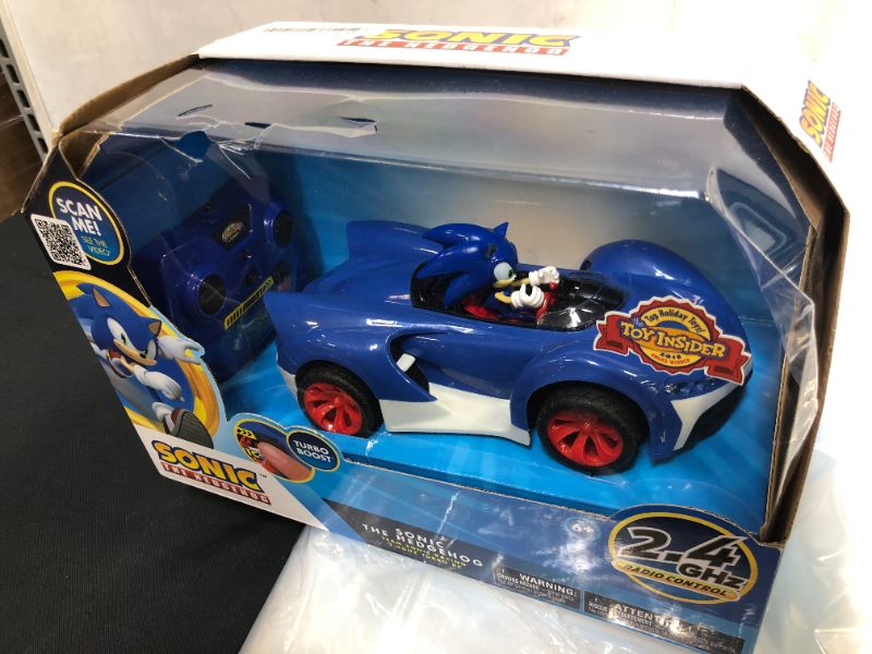 Photo 2 of NKOK Team Sonic Racing 2.4GHz Radio Control Toy Car with Turbo Boost - Sonic The Hedgehog 601
