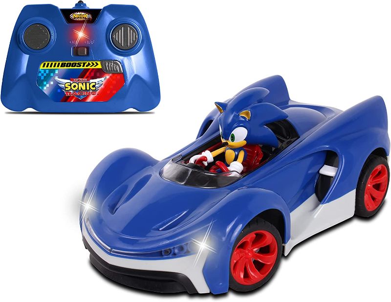 Photo 1 of NKOK Team Sonic Racing 2.4GHz Radio Control Toy Car with Turbo Boost - Sonic The Hedgehog 601
