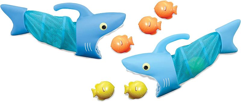 Photo 1 of Melissa & Doug Sunny Patch Spark Shark Fish Hunt Pool Game With 2 Nets and 6 Fish to Catch
