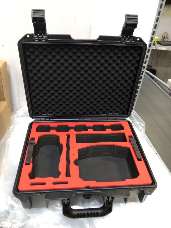 Photo 3 of 2022 FPVtosky Double Layer DJI Air 2S Case, Waterproof Hard Carrying Case for DJI Mavic Air 2/2S, Fits DJI RC Pro or Standard Controller[CASE ONLY] 16.14 x 13.39 x 5.91 inches

