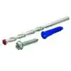 Photo 1 of #10-12 x 1-1/4 in. Blue Ribbed Plastic Anchor Kit with Screws (201-Pieces)
OPEN BOX.