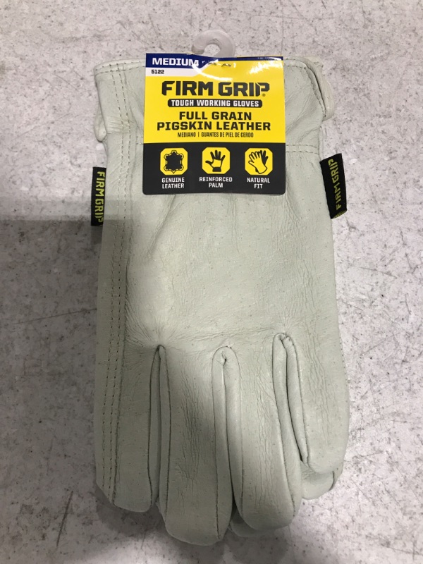 Photo 3 of FIRM GRIP Medium Grain Pigskin Leather Work Gloves
