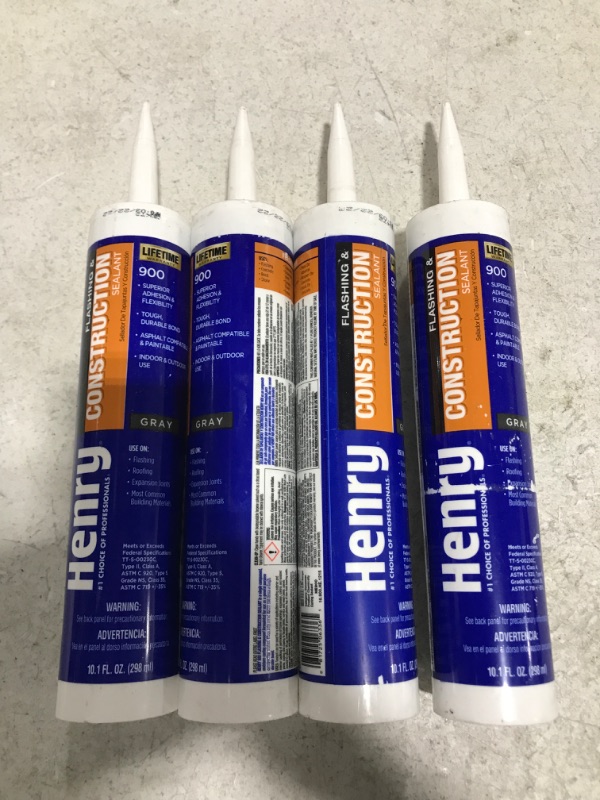 Photo 4 of 10.1 oz. Construction and Flashing Sealant
LOT OF 4. 