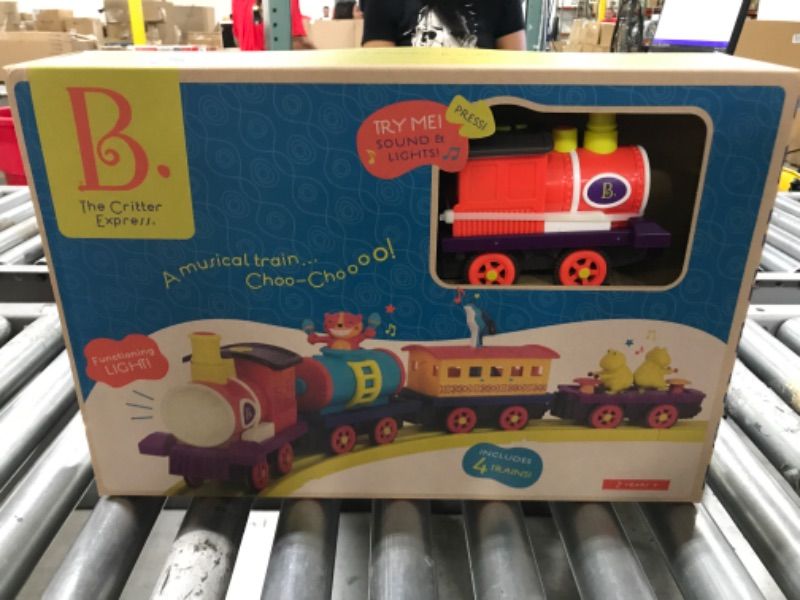 Photo 1 of B Toys Critter Express Train Set with Music & Lights. BRAND NEW IN BOX.
