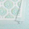 Photo 4 of Bohemian Breeze Aqua King Cotton Quilt (Set of 3)
