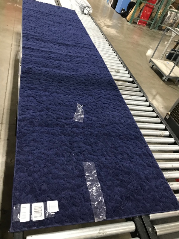 Photo 1 of 142" x 35" blue area rug