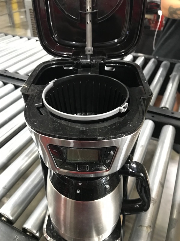 Photo 3 of BLACK+DECKER 12-Cup Thermal Coffeemaker, Black/Silver, CM2035B
