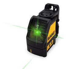 Photo 1 of 165 ft. Green Self-Leveling Cross Line Laser Level with (3) AAA Batteries & Case

