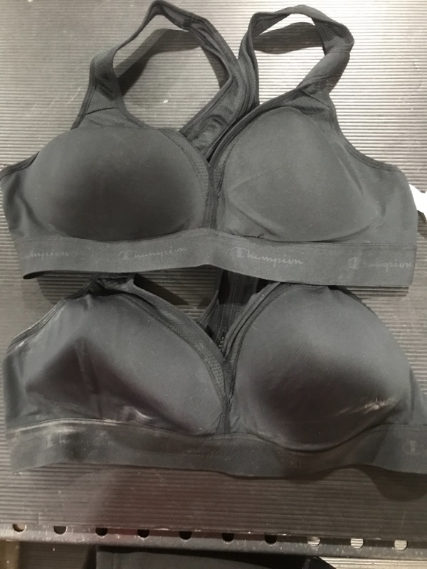 Photo 1 of 2 PACK RACER CROSS BACK SPORTS BRA 
SIZE XL