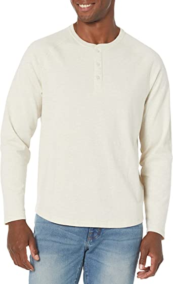 Photo 1 of Amazon Essentials Men's Regular-Fit Long-Sleeve Henley Shirt
