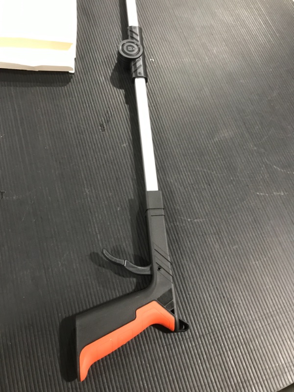 Photo 2 of 2022Upgrade Grabber Reacher Tool, 0°-180° Angled Arm, 360° Rotating Head, Wide Jaw, Handy Trash Claw Grabbers for Elderly, Reaching Tool for Trash Pick Up Stick, Litter Picker, Arm Extension (Orange)

