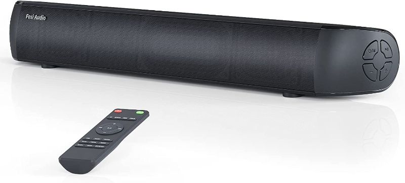 Photo 1 of Fosi Audio A3 Small Sound Bars for TV, Mini Soundbar Speaker, 18" Bluetooth Speakers for Projector with HDMI ARC, Optical, AUX, USB Connection
