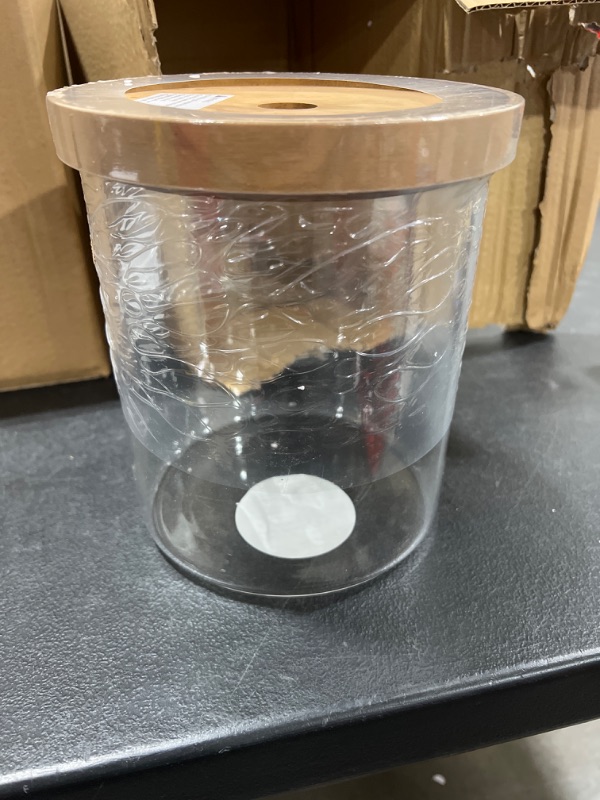 Photo 2 of 105oz Glass Storage Canister with Wood Lid - Threshold™

