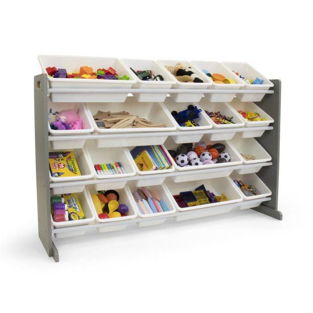 Photo 1 of Humble Crew Inspire Extra-Large Storage Organizer W/ 20 Bins Grey/White
