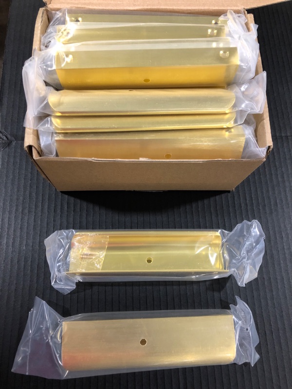 Photo 3 of 10Pack goldenwarm Edge Drawer Pulls Gold Cabinet Door Hardware - PH7027GD76 Cabinet Finger Edge Pull Hidden Drawer Handles Cabinet Finger Pulls
