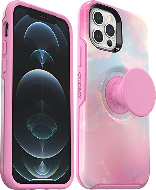 Photo 1 of OtterBox + Pop Symmetry Series Case for iPhone 12 & iPhone 12 PRO (NOT 12 Mini/12 Pro Max) Non-Retail Packaging - Daydreamer
