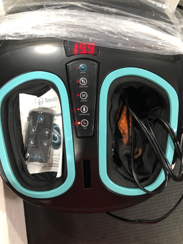 Photo 4 of Shiatsu Foot Massager Machine with Heat - Electric Deep Kneading Heated Foot Massage Air Compression - Circulation, Legs, Plantar Fasciitis, Neuropathy Pain Therapy Spa Feet Massager Stocking Stuffers
